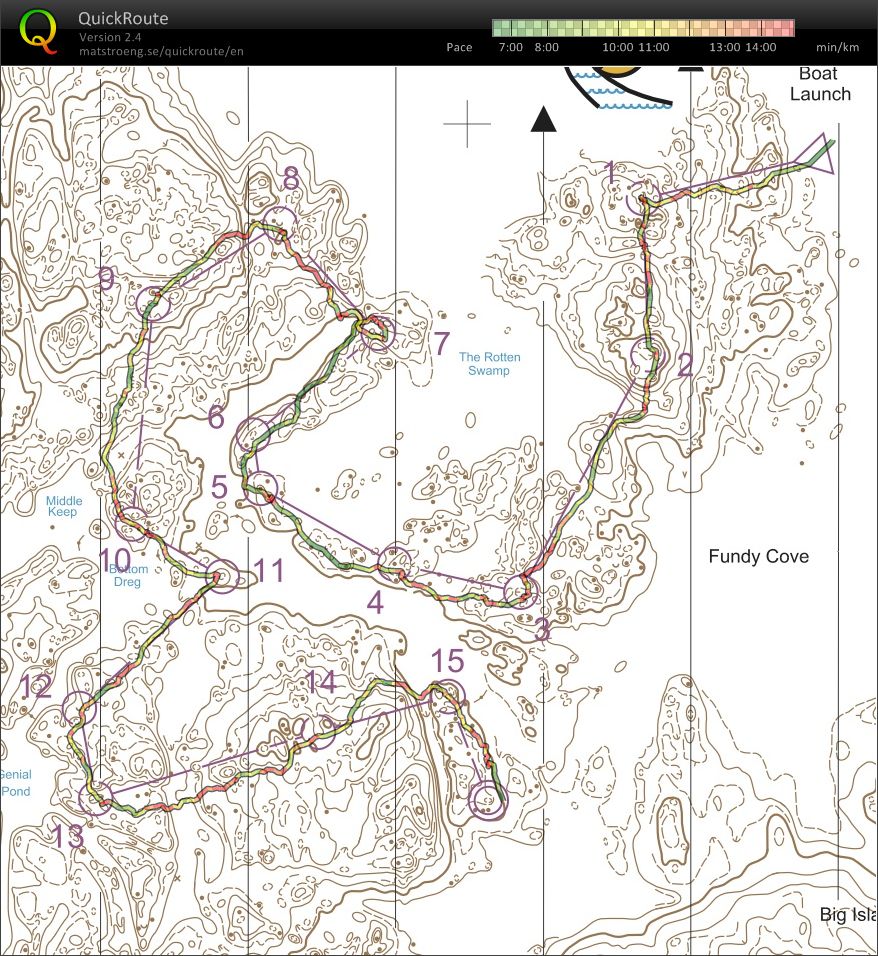 Pawtuckaway training camp 2011: Contour only (2011-11-05)