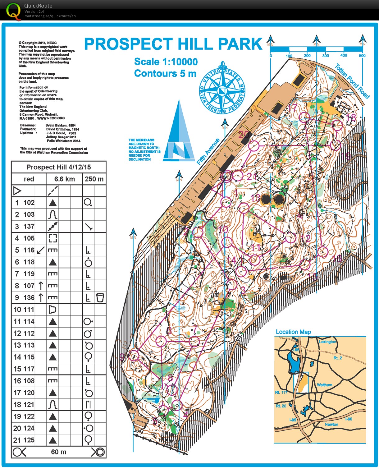 Prospect Hill Red course (15/04/2015)